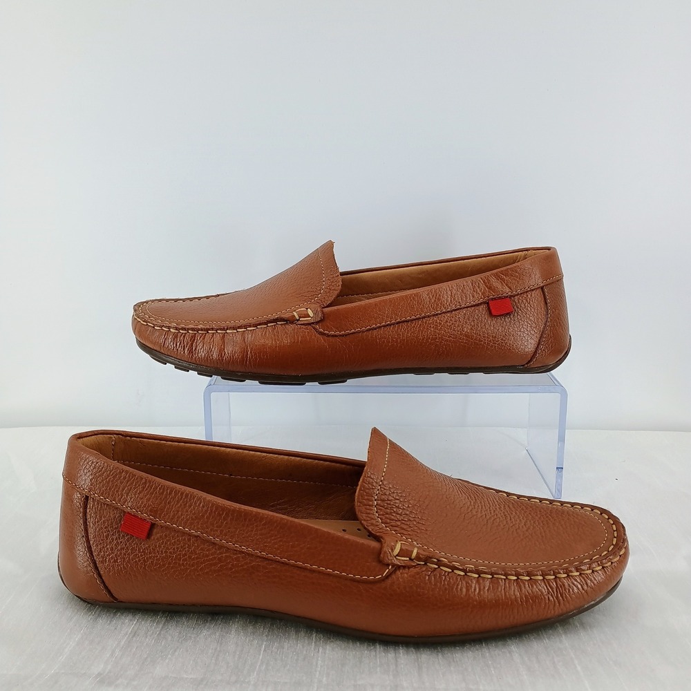 Classic Women's Brown Leather Driving Loafers - Picture 3 of 9